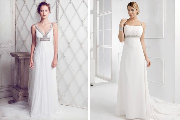 5 tipos de vestidos de novia según tu silueta